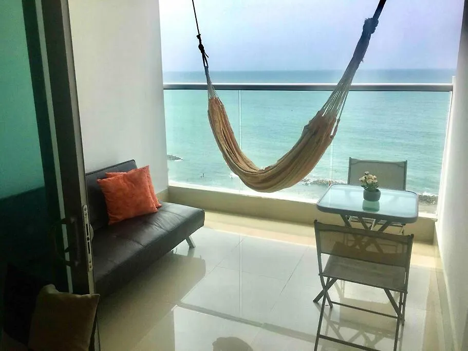 Apartamento Vista Al Mar Y Cerca Centro Historico Cartagena