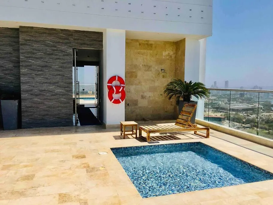 Apartmán Apartamento Vista Al Mar Y Cerca Centro Historico Cartagena