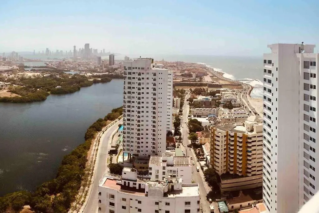 Apartamento Vista Al Mar Y Cerca Centro Historico Cartagena
